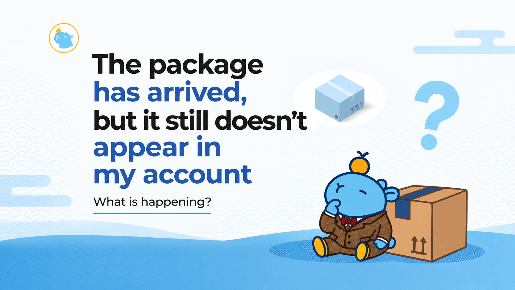 My package shows as delivered in Japan. Why is it not in my account yet?