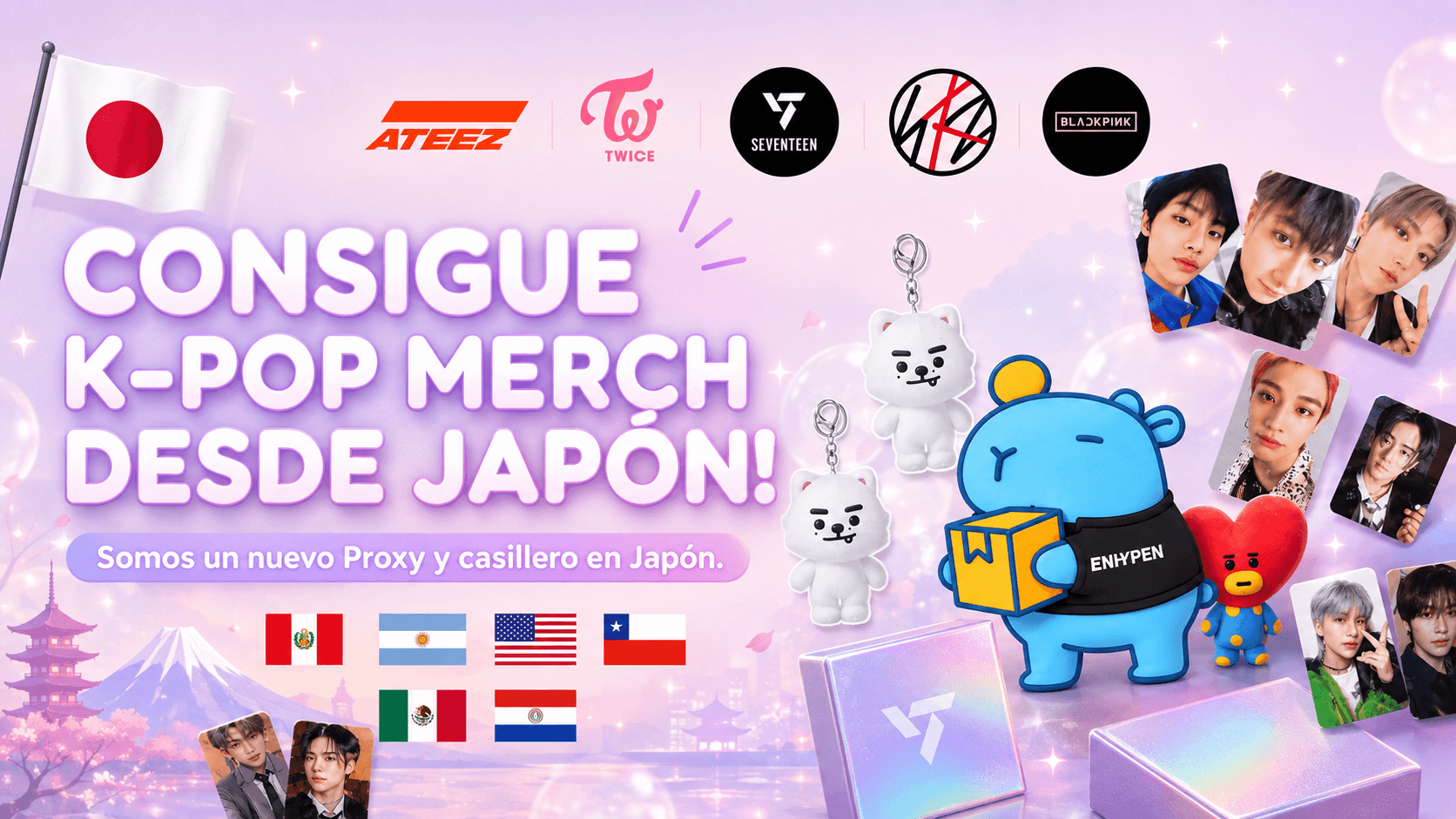 Comprar merch K-pop original de reventa desde Japón: photocards, álbumes y otros artículos