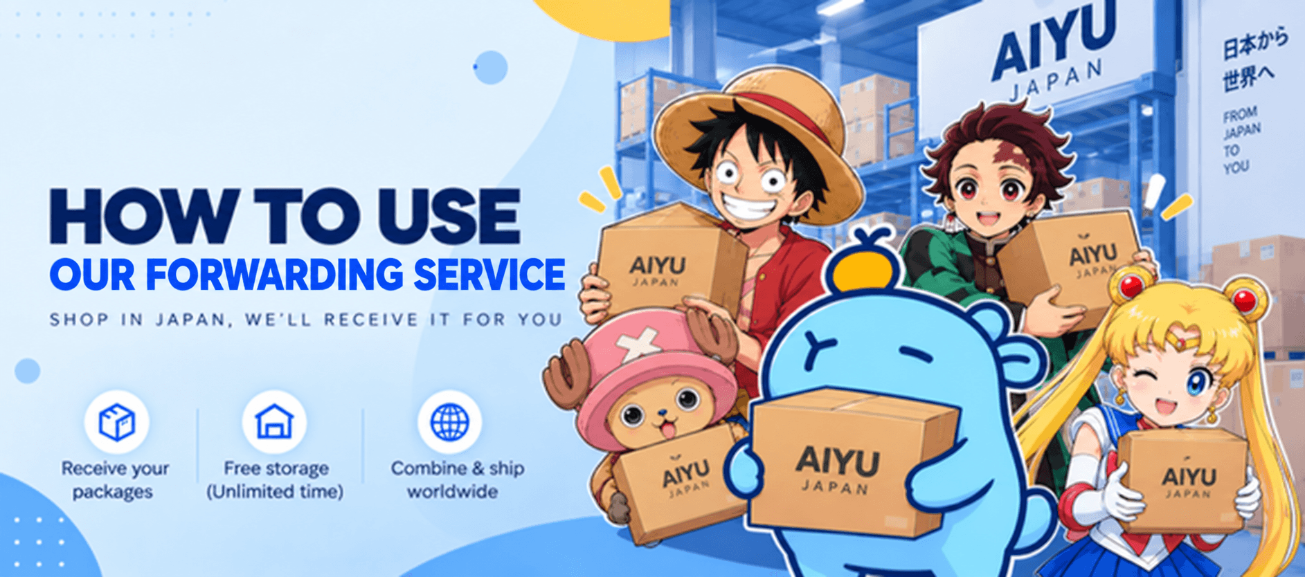 Servicio de casillero en Japon! Forwarding Service 